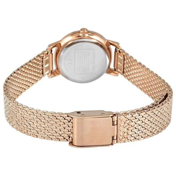 NWT Authentic Coach Audrey Quartz Crystal Mother of Pearl Dial Women's Watch - Picture 3 of 3